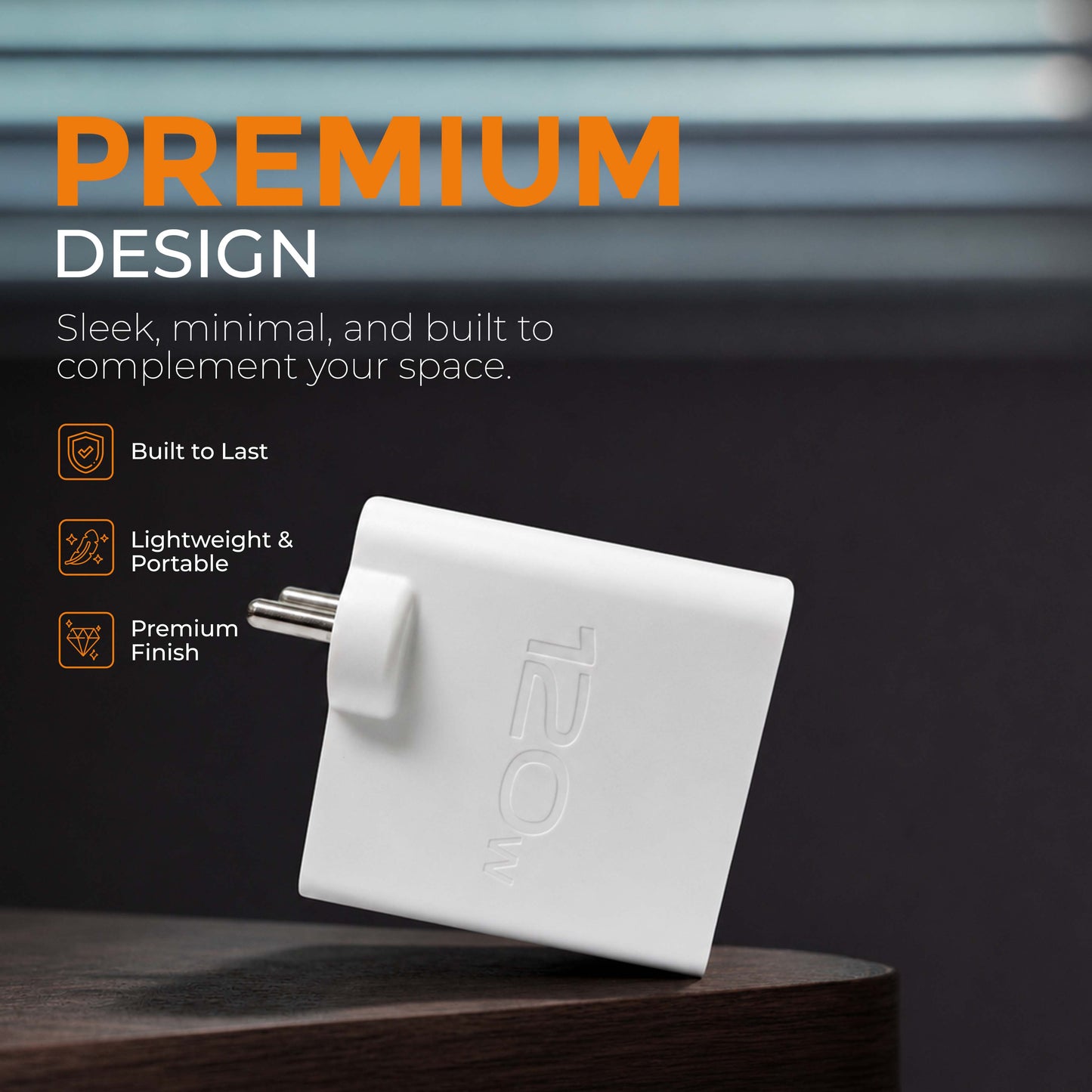MK-450 USB Flash Charger 120W with USB-A to Type-C Data Cable | Compatible with VIVO, iQOO, Oppo & More