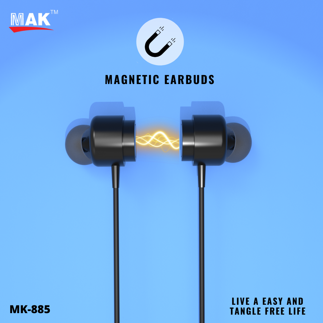 MK-885 in-Ear Wireless Sports Headset with Bluetooth V5.0 & 18 Hours Battery Life