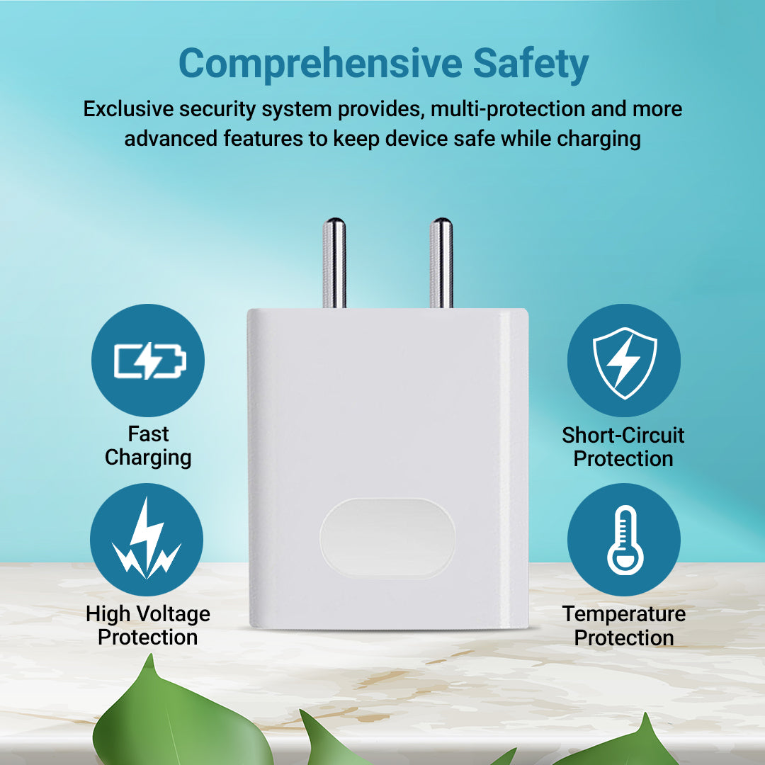 33W Turbo Technology Fast Charger |Wall Charger Adapter Fast Charging|QC Charging (Adapter Only)