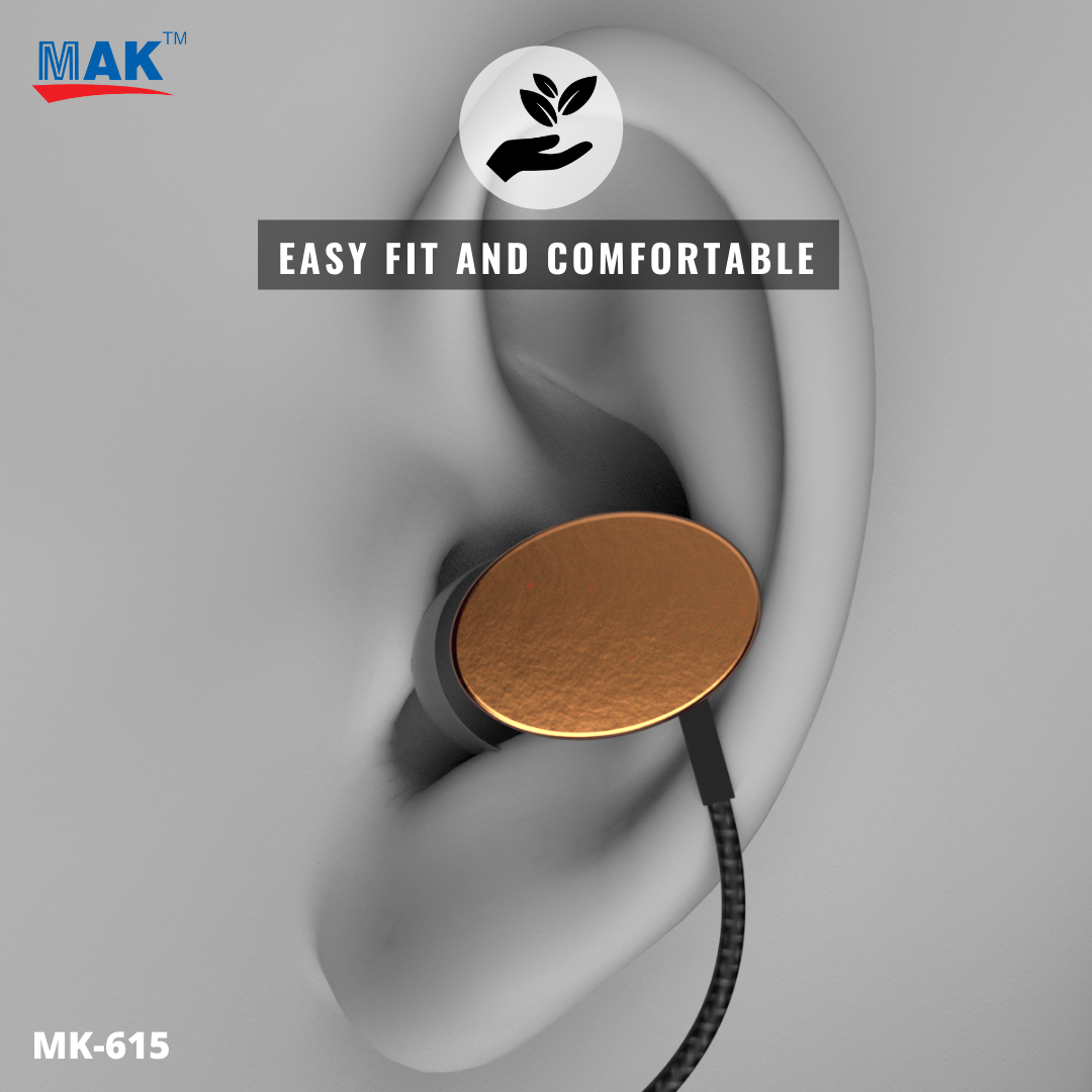 MK615 in-Ear Bluetooth 5.0 Neckband with Up to 30 Hours Playtime, with Mic