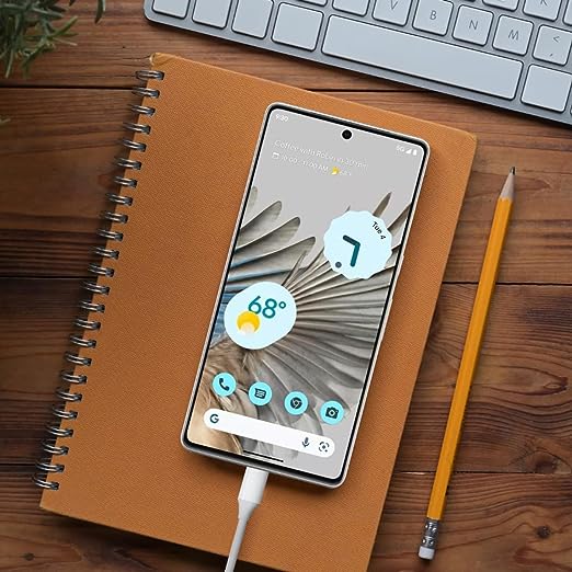 30 Watt Adapter Wall Charger for Google Pixel 7 / Google Pixel 7A / Google Pixel 6 Pro Adapter (White)