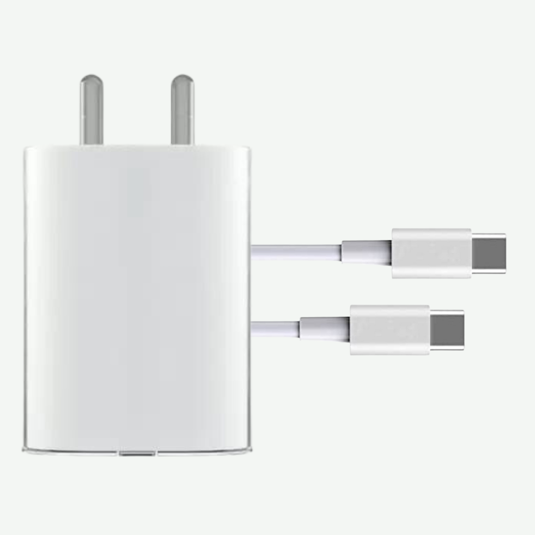 45 Watt Fast Adapter Wall Charger With Cable Compatible for Nothing Phone 2, Nothing Phone 1, White