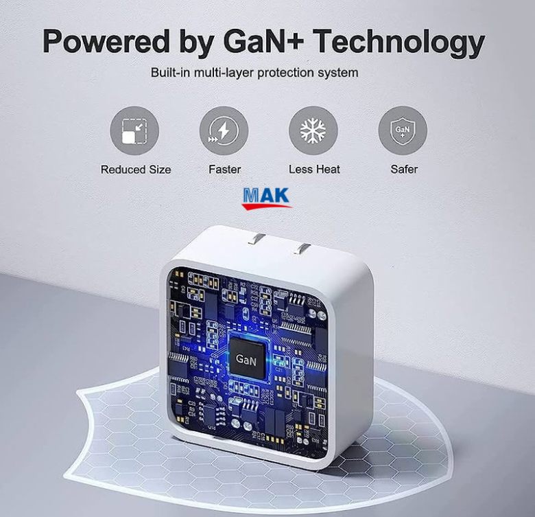 35W Dual PD 3.0 GaN USB-C Port Compact Power Fast Wall Charger