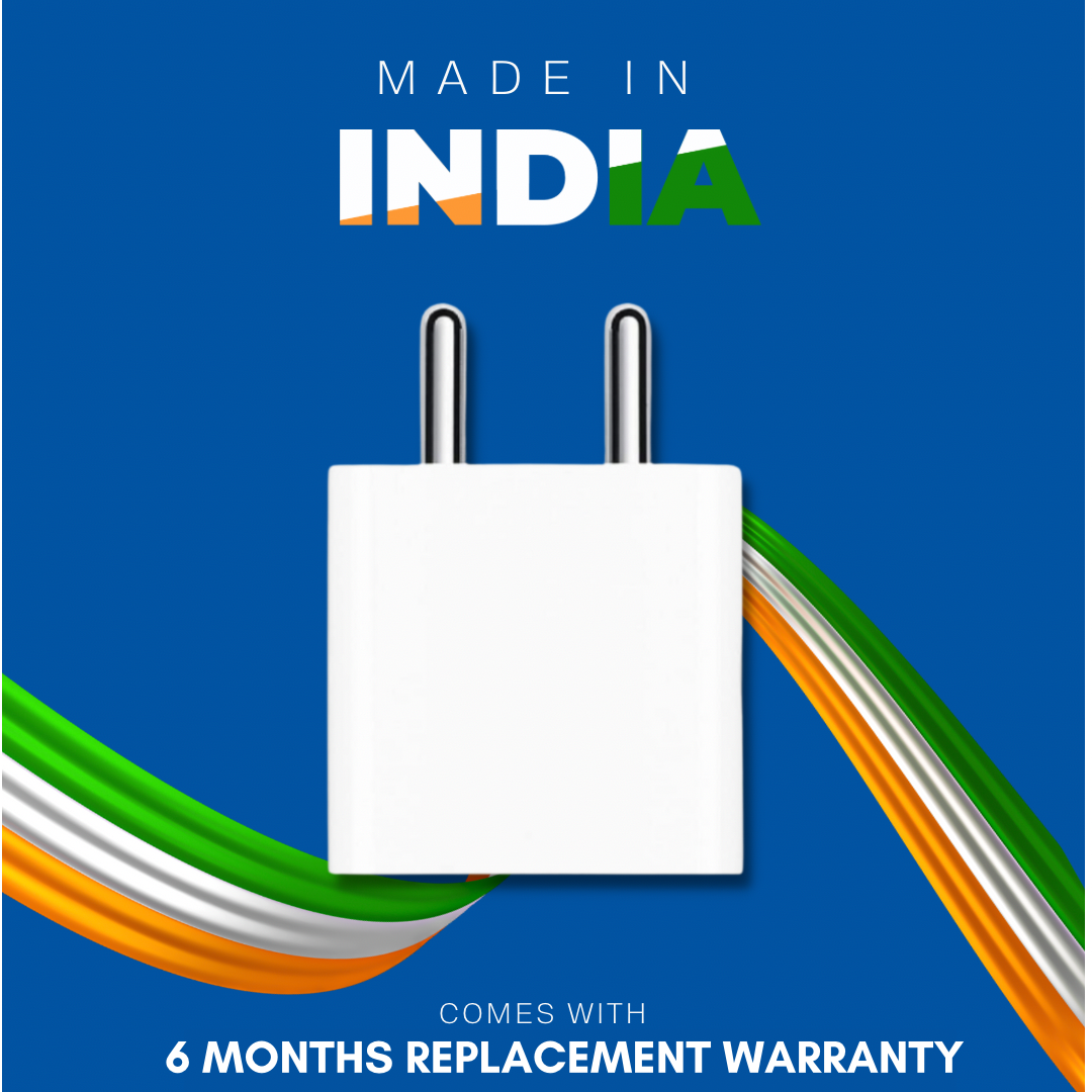 20 Watt Fast Adapter Wall Charger Compatible for Nothing Phone 1, White