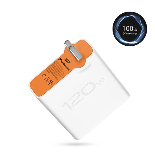 120W Flash Super Fast Charger Compatible for VIVO X100 5G, V30, V-X90 5G, V-X90 PRO 5G, V-X FOLD 3, iQOO-11 5G, iQOO 9 Pro, iQ9, iQOO 9T (Adapter Only)