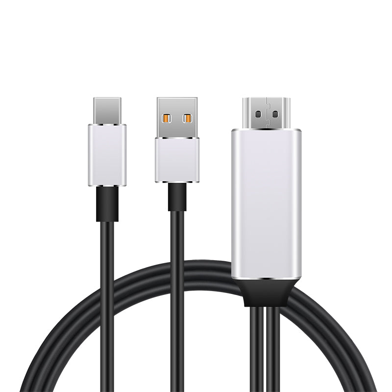 USB C/USB A to 4K HDMI Thunderbolt 3 Cable- 6.5FT