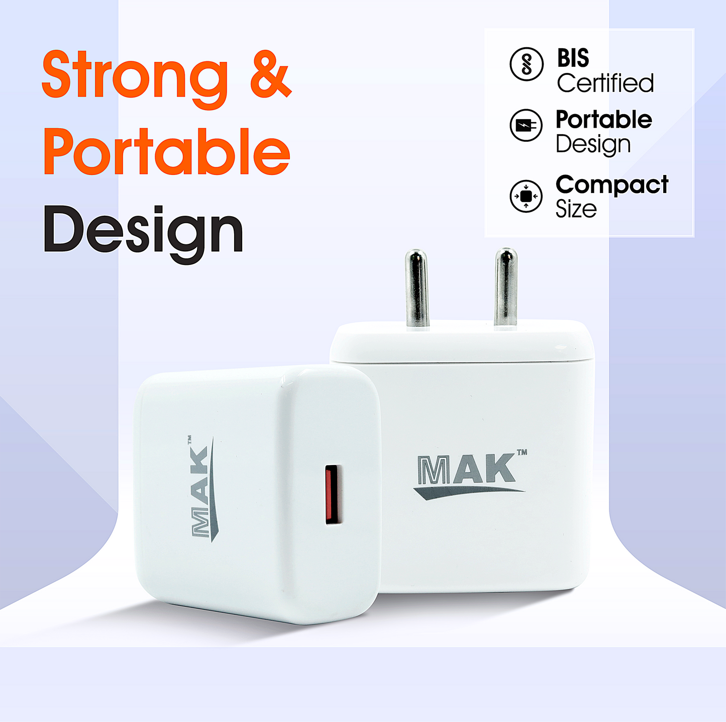 35W VOOC Charger with Fast Charging USB Type C Cable (White)
