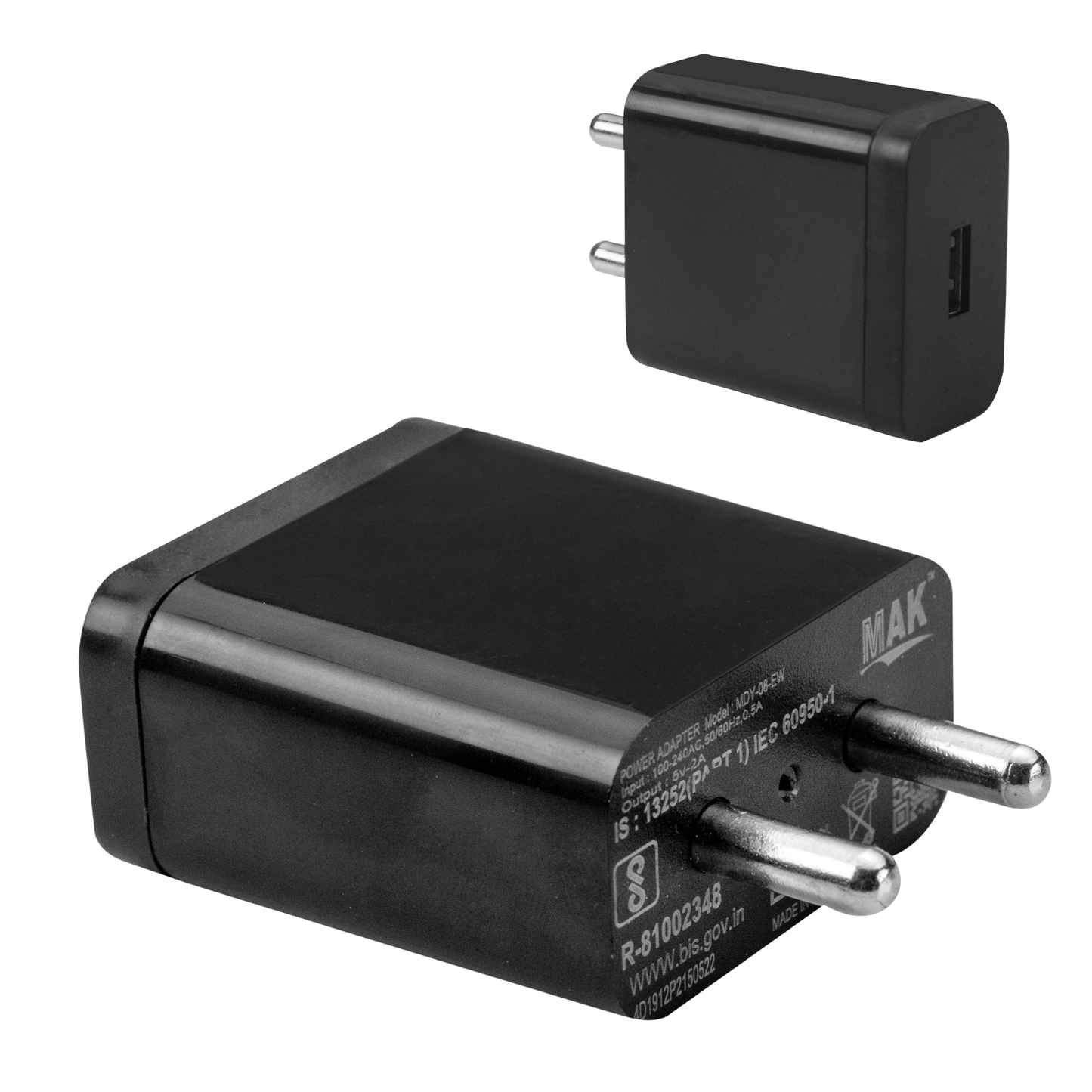 2.4A Fast Charger with Micro USB Data Cable, Compatible With Mi, Redmi & Other Devices