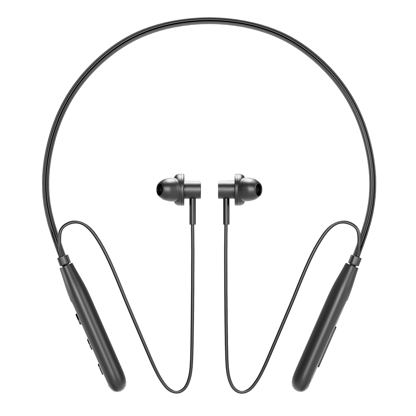 Beatify Series MK-03 Bluetooth Earphones for Musical Experience, 28 Hours Playtime, HD Calls, Fast Pairing, Smart Voice Assistant, Deep Bass, BT V 5.1 Neckband Earphones (Black)