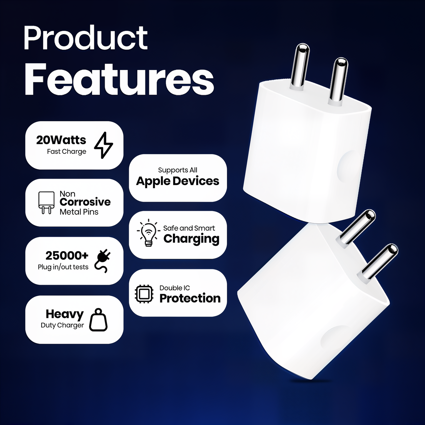 MK-415 PD 20W Fast Charging Adapter for iPhone