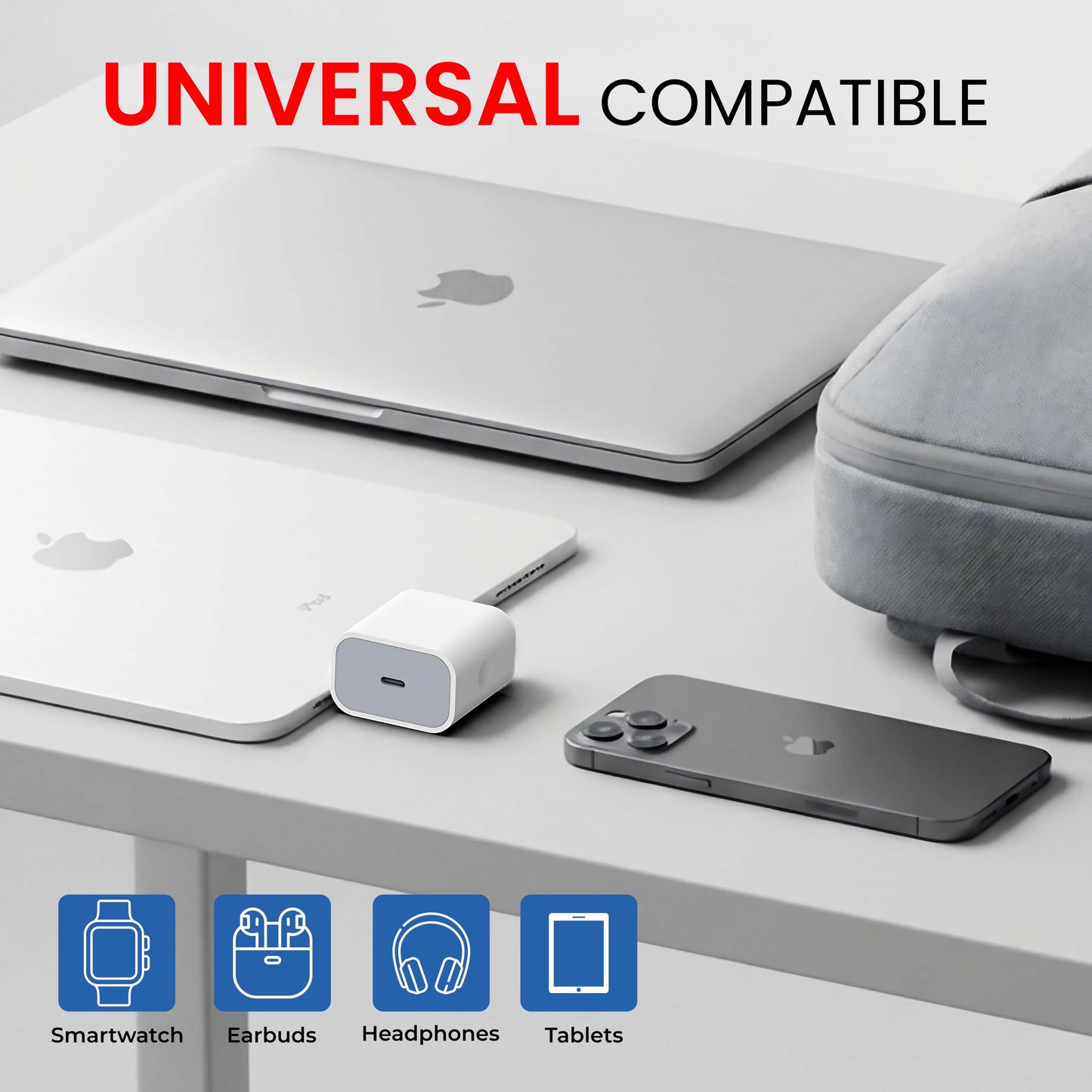 MK-415 Fast PD 20W Type C Adapter with Lightning Cable- Compatible for iPhone