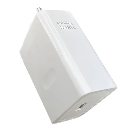 100W SUPERVOOC Power Adapter Super Fast Charger Compatible for Oneplus 12/12R/12 PRO/ 11/ 11R/ Nord CE4/Nord 3/ Oneplus 9 / 9R/ 9 PRO/10 (White)