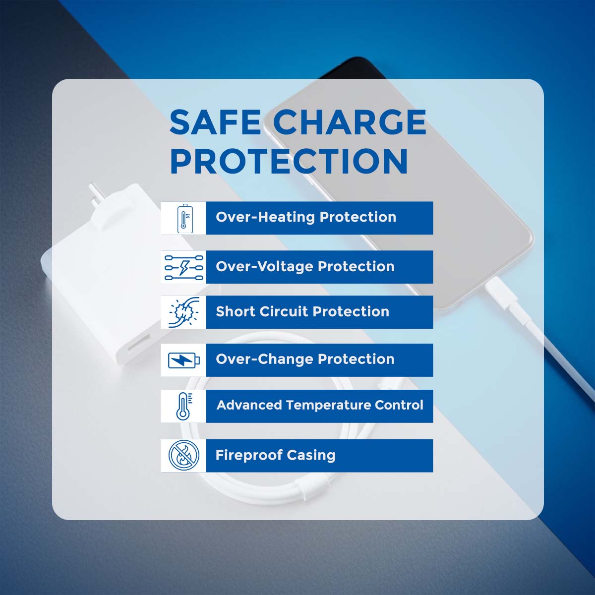 120W Super Fast USB Flash Charger Adapter | Compatible with VIVO X100 5G, V30, X90 / X90 Pro 5G, X Fold 3, iQOO 11 5G, iQOO 9 / 9 Pro / 9T | Fast Charging Adapter