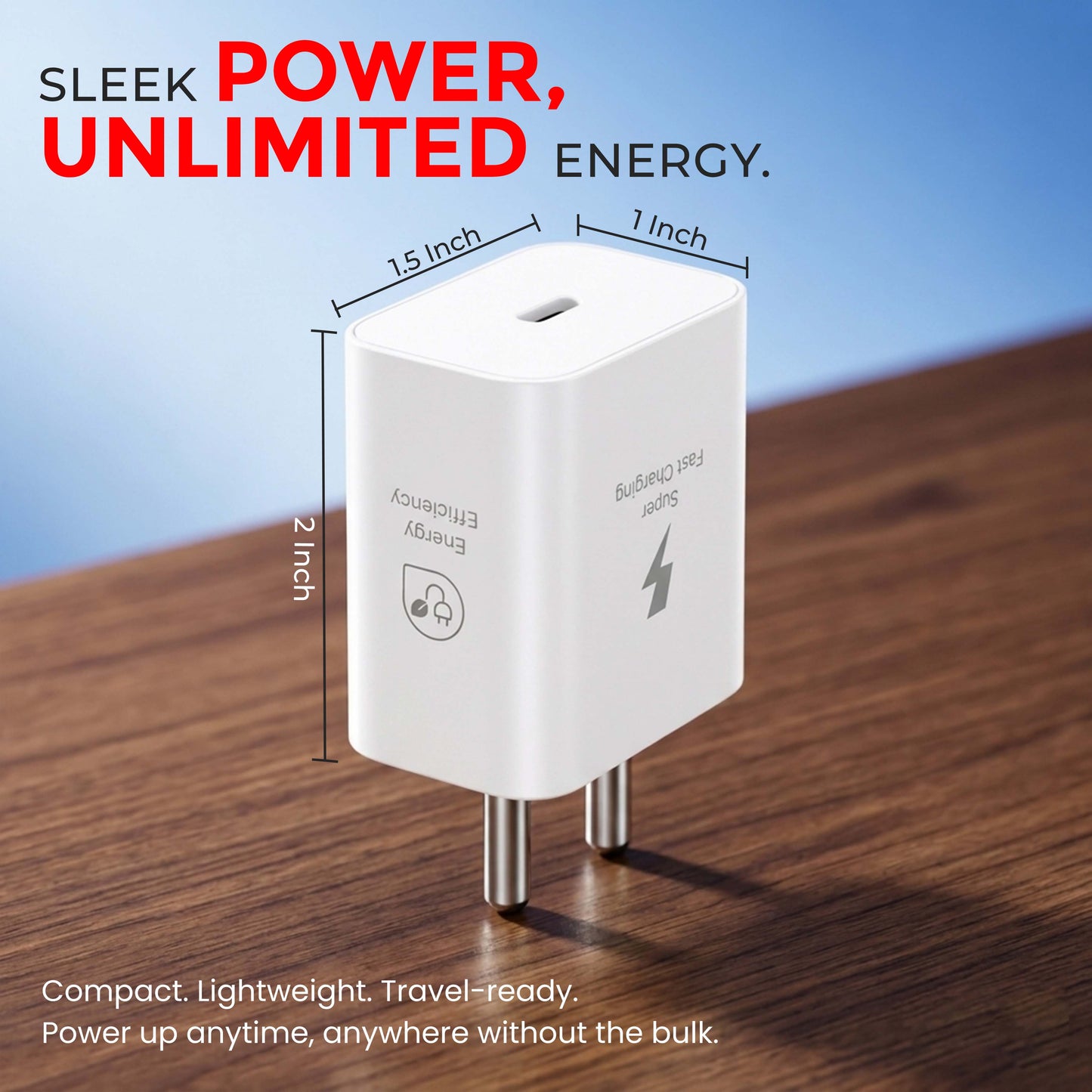 MK-417 Type C 25W Fast Charger with Type-C Cable for Samsung and other Type-C devices (White)