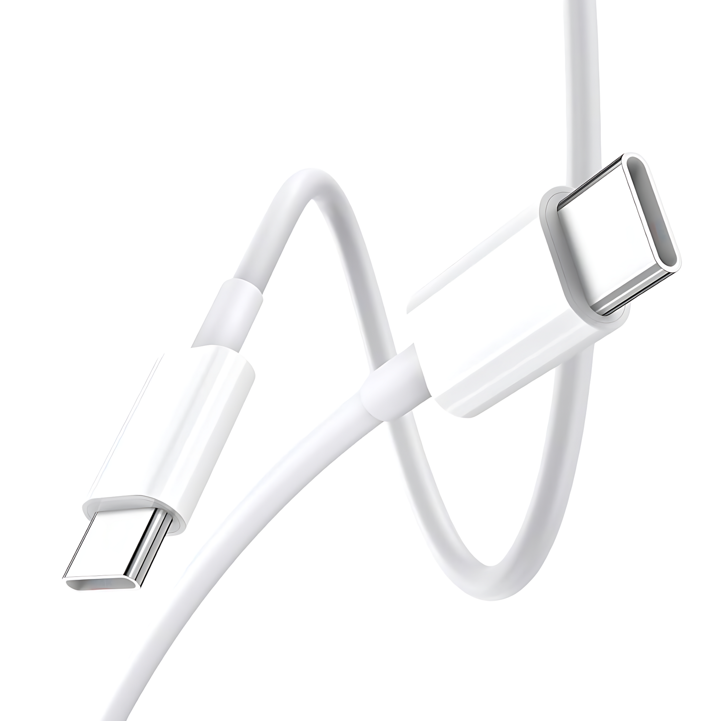 MK-567 USB-C to USB-C PD Fast Charging Data Cable for Android and Iphones (White)