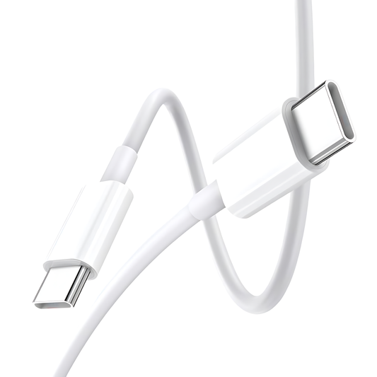 MK-567 USB-C to USB-C PD Fast Charging Data Cable for Android and Iphones (White)