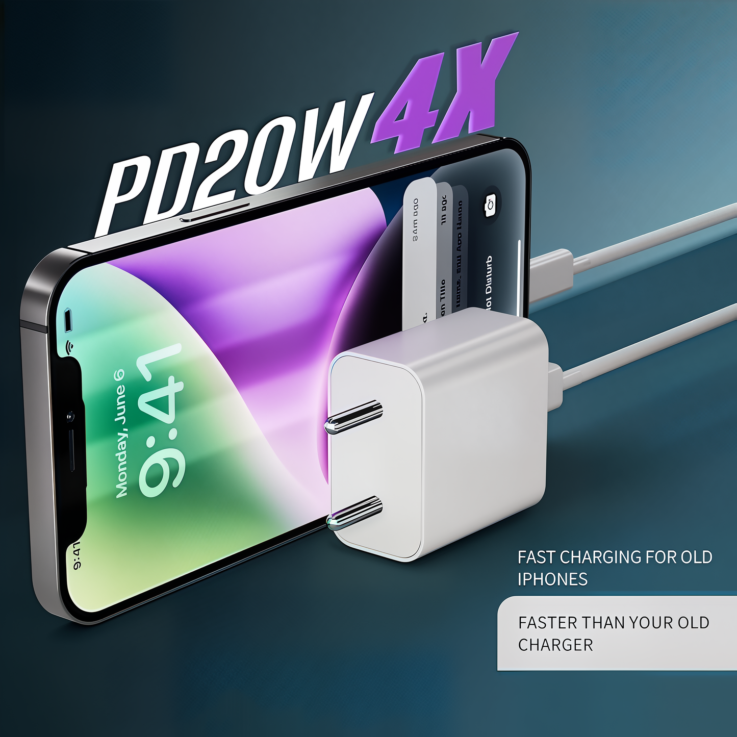 MK-415 PD 20W Fast Charging Adapter for iPhone
