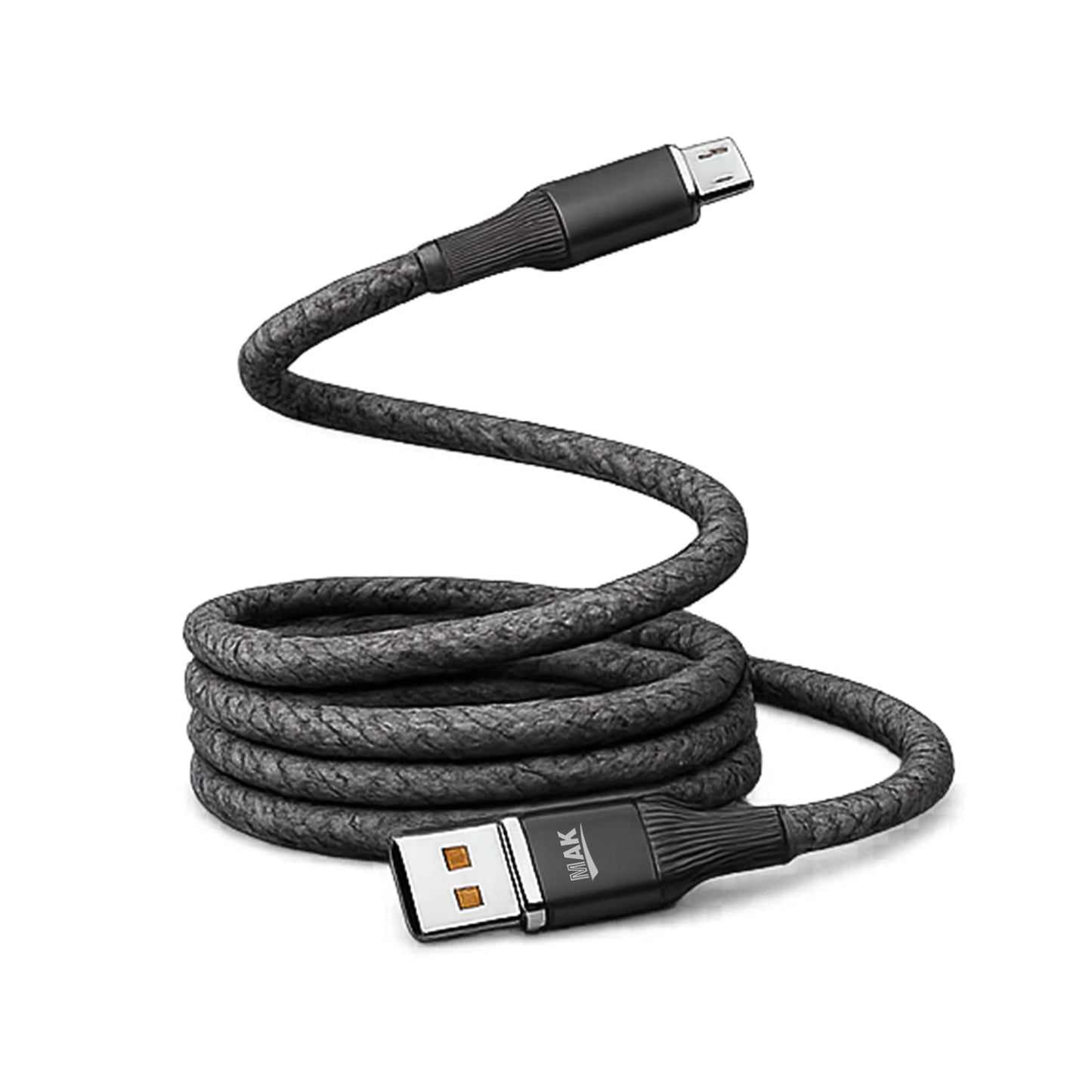 MK-501 Nylon Braided USB-A to Micro USB Fast Charging Cable for Smartphones