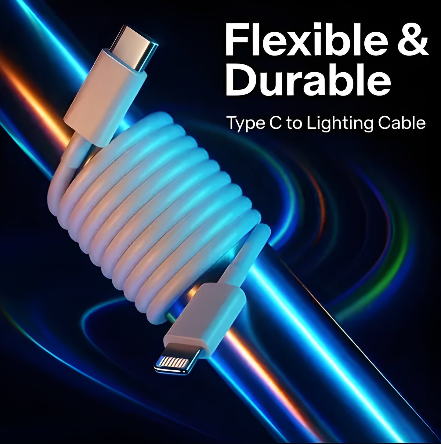 Premium USB-C to Lightning Cable – Fast Charging & High-Speed Data Sync for iPhone, iPad, iPod – Durable, Tangle-Free Design, Optimized for iOS Devices with PD Support