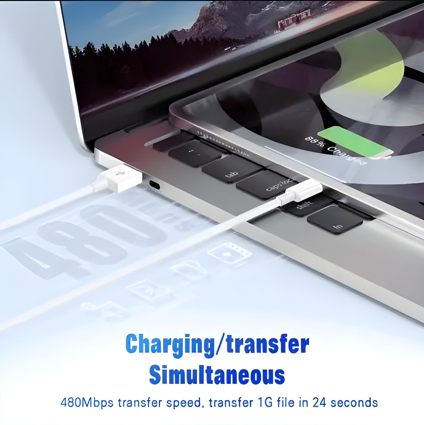MK-565 USB-A to Lightning Cable – Fast Charging & Data Sync for iOS Devices