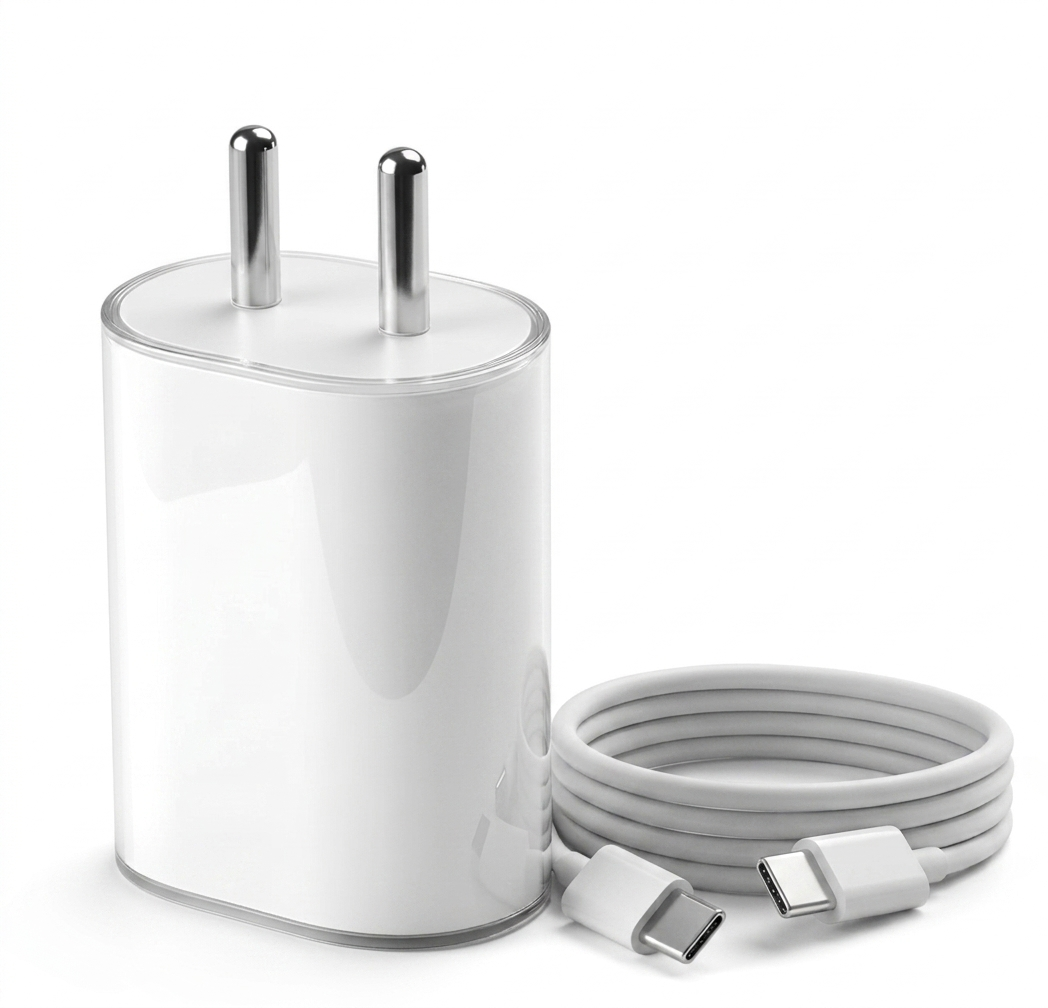 MK-418 Fast Charger With Type-C Cable Compatible for Nothing and other Type-C Devices