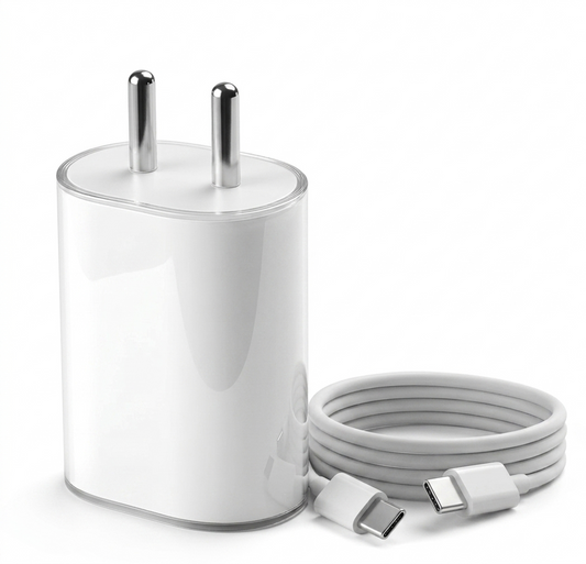 MK-418 Fast Charger With Type-C Cable Compatible for Nothing and other Type-C Devices