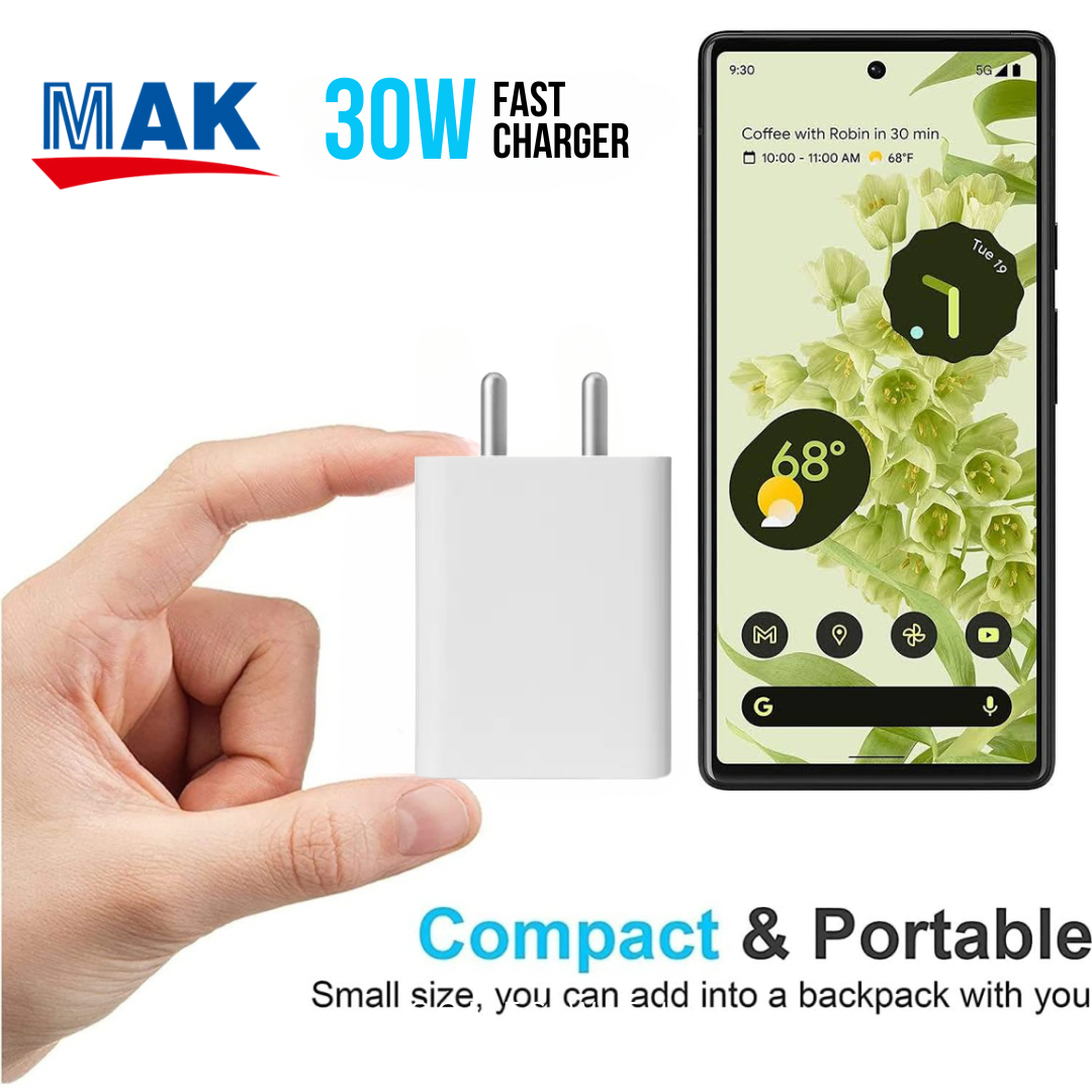 Google Pixel 30 Watt Charging Phones Pixel Phone Charger Google