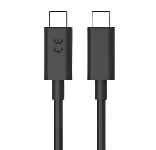 MK- 567 Type C To Type C Fast Charge and Sync Data Cable For Mobiles (Black)