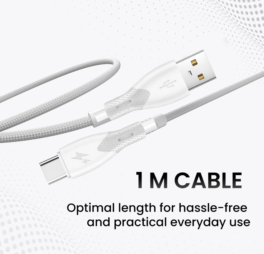 MK-502 USB-A to Type C Fast Charging Soft Silicone Cable for Smartphones