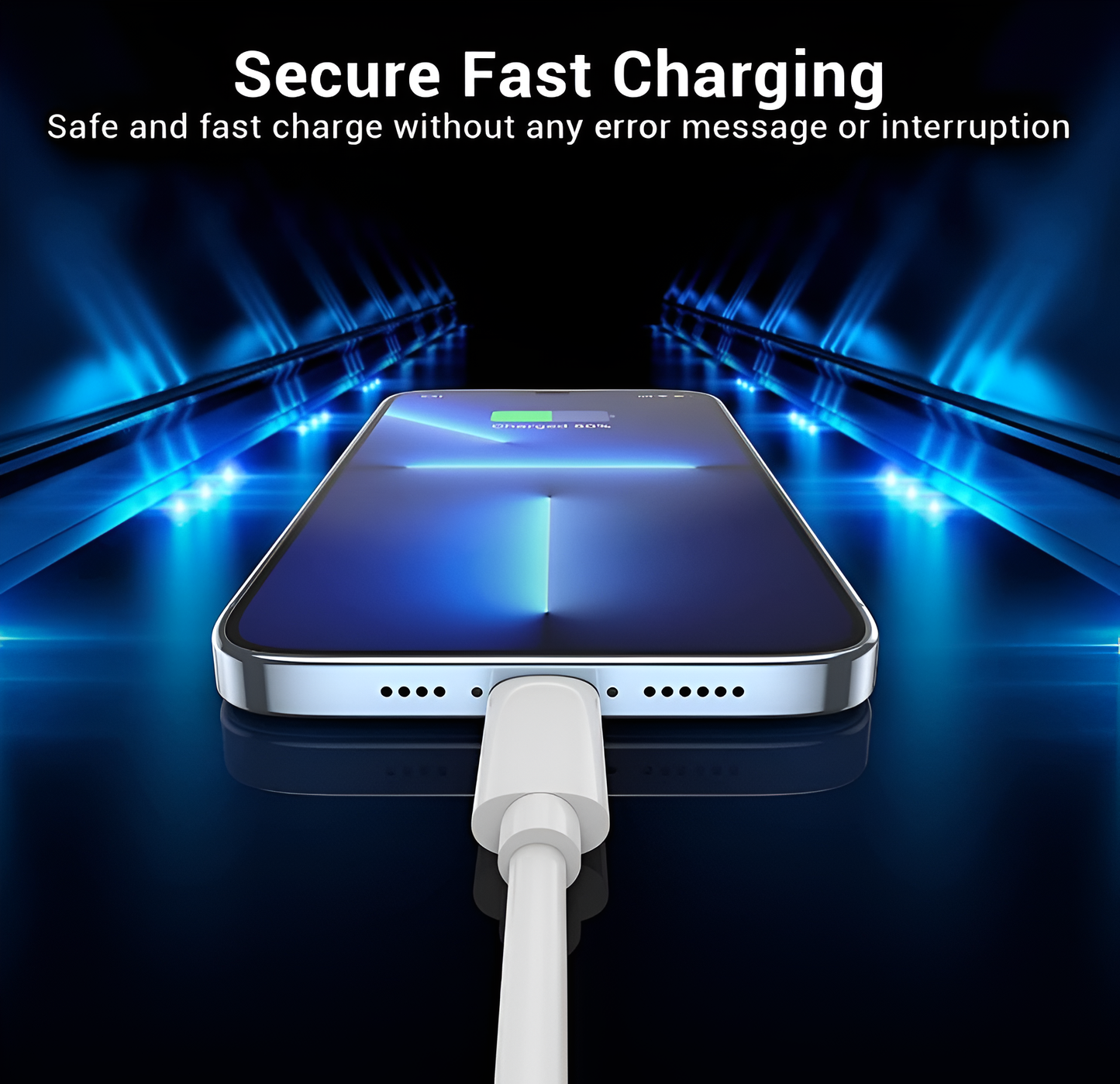 MK-566 Type-C to Lightning Cable with Ultra-Fast Charging & Data Sync for iOS Devices