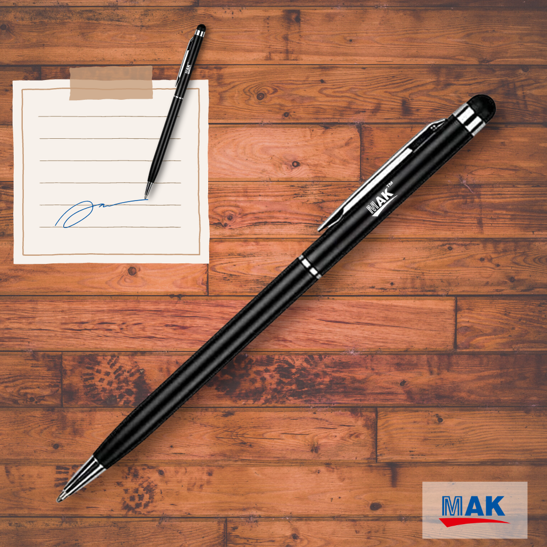 Stainless Steel in Capacitive Stylus Ball Pen for Touch Screen for Mobile, Tablet (Black)