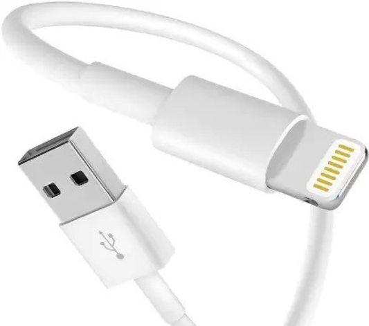 USB to Lightning Cable for iPhone (White, 1 Meters)