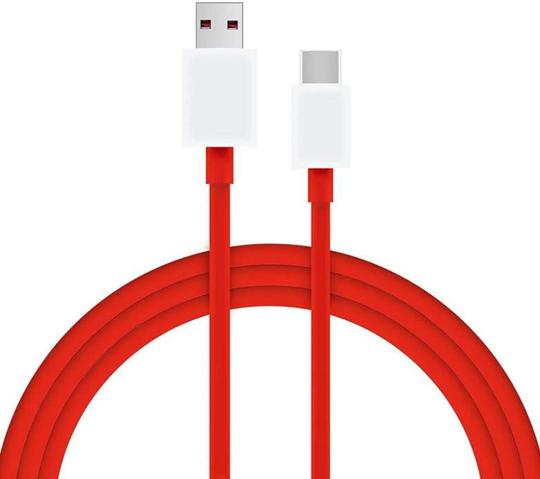 65W Fast Charging Cable USB to Type-C Charge Compatible with Oneplus & Other Devices (Red)