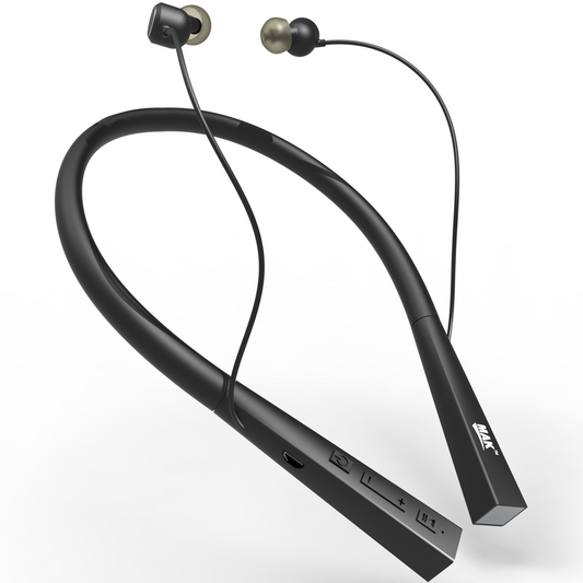 MK845 in-Ear Bluetooth 5.0 Neckband with Up to 25 Hours Playtime, with Mic