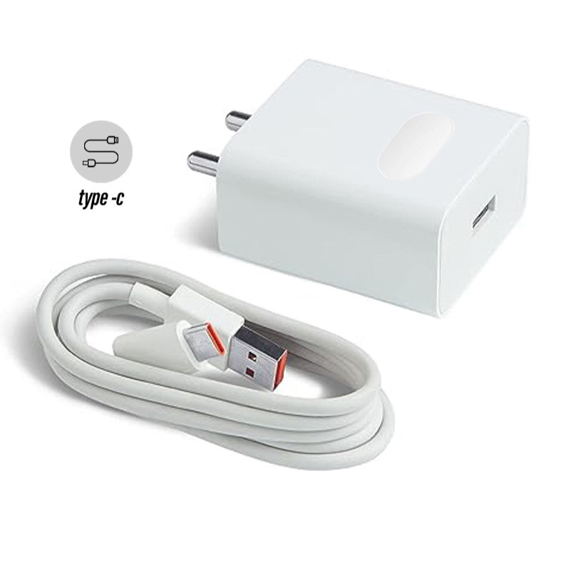 33W Turbo Technology Fast Charger With Cable|Wall Charger Adapter Fast Charging|QC Charging (Cable Included)