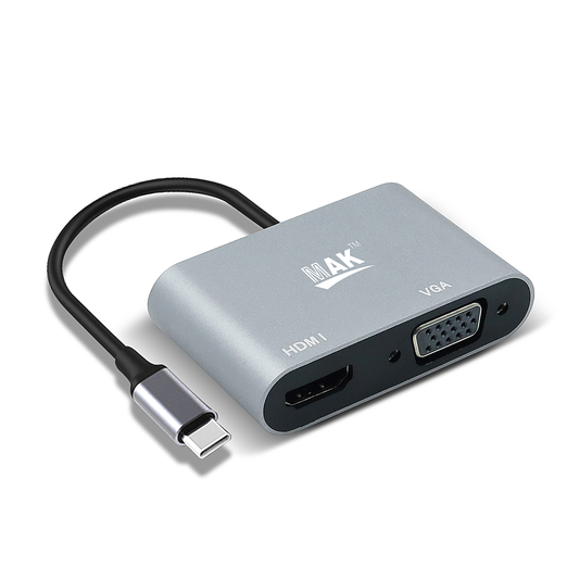 USB C to HDMI VGA Adapter Converter Hub