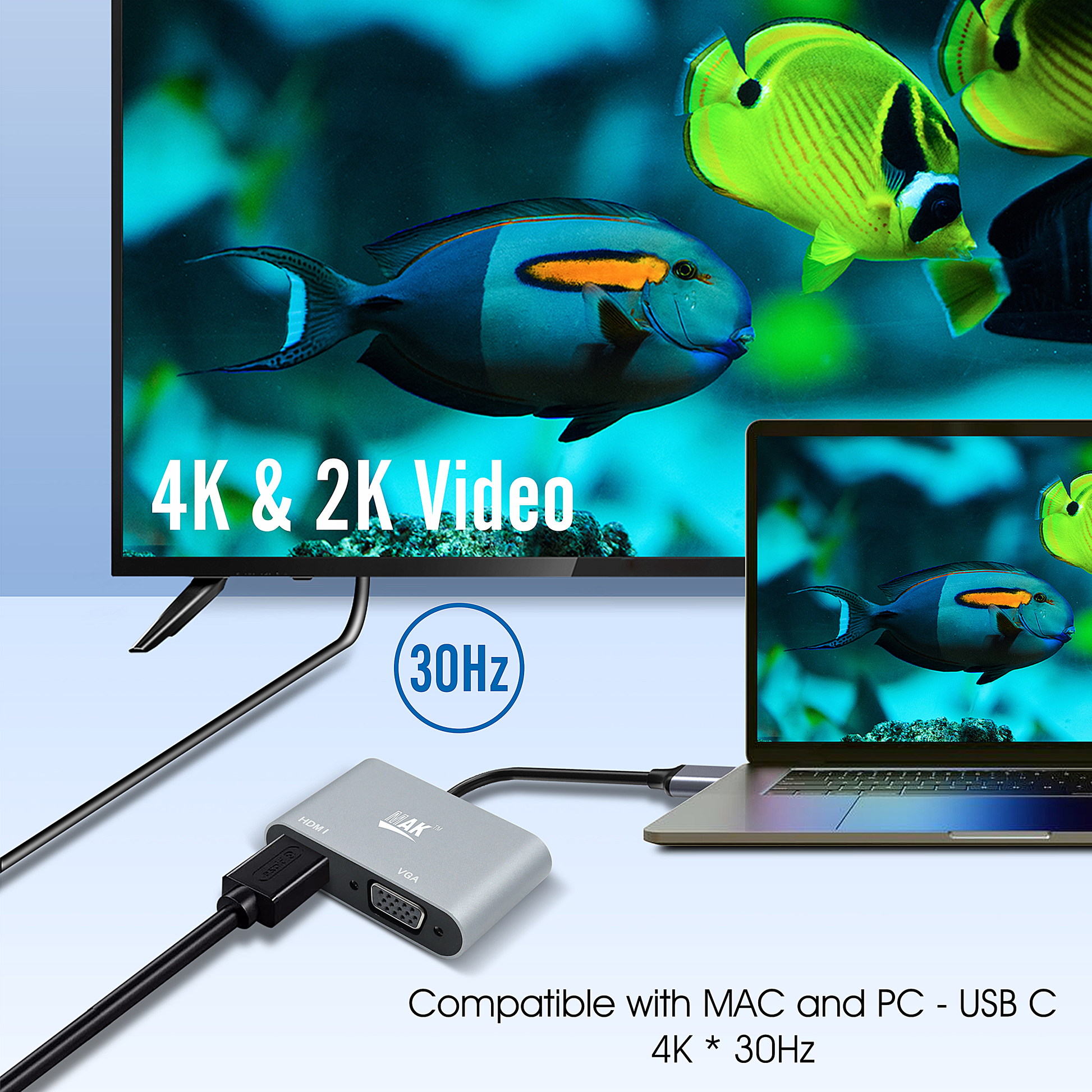 Hub hdmi online vga