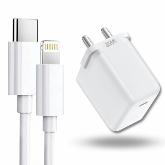 35W GaN Fast Charger Adapter with Lightning Cable, Type-C PD Wall Charger For MacBook Air, Phones, iPad, Tablets